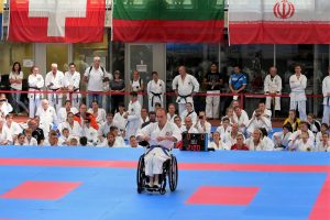 World Karate Day 2017 in München - Kata im Rollstuhl