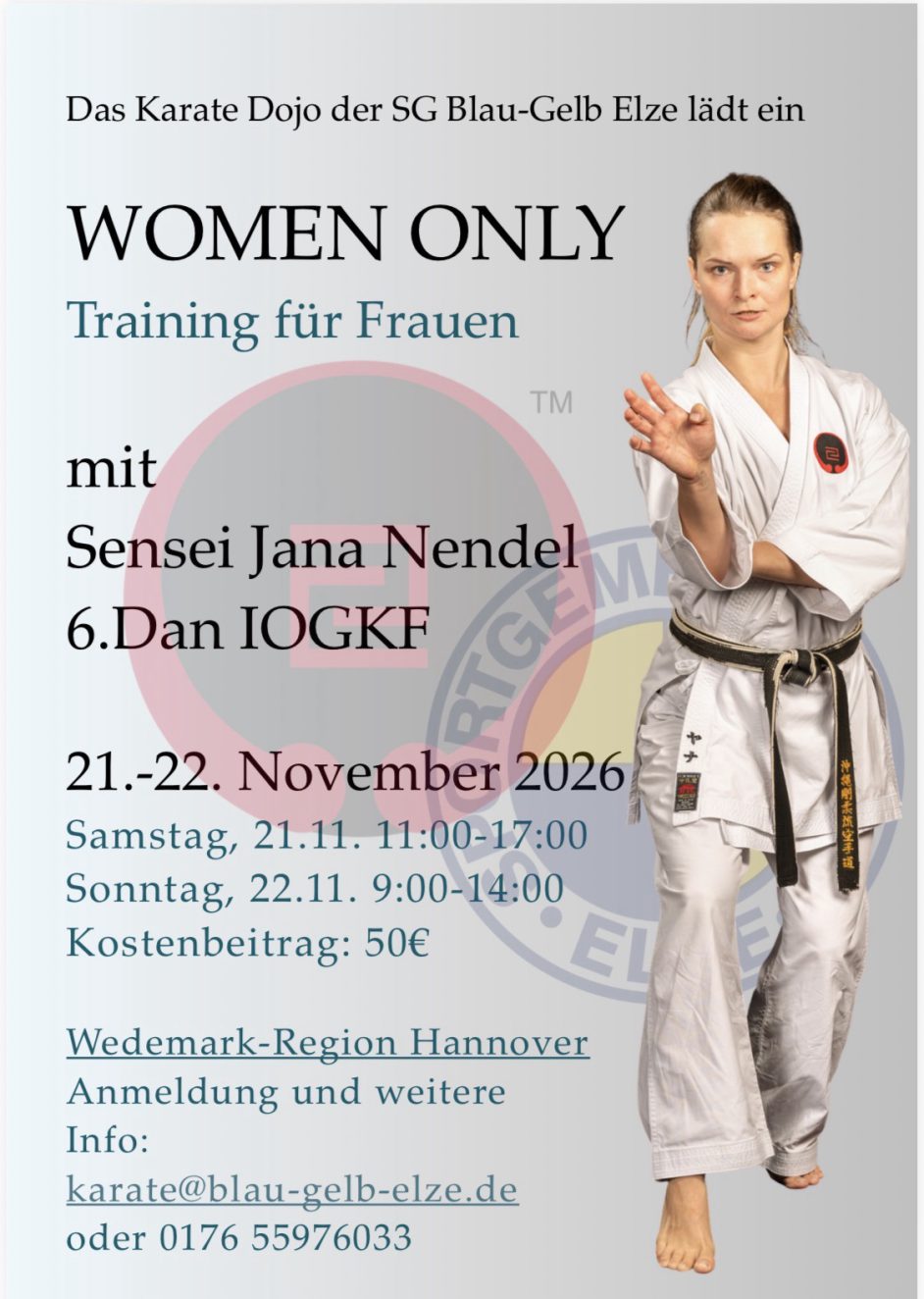 Women-only Training bei Hannover mit Sensei Jana Nendel
