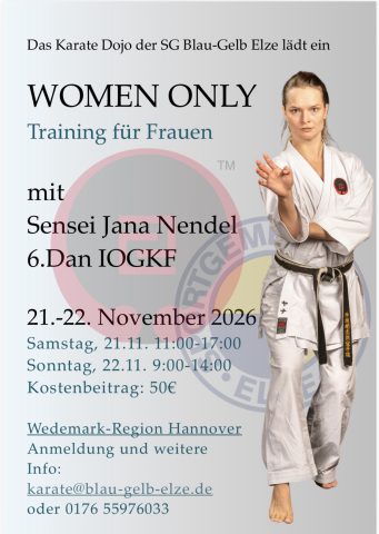 Women-only Training bei Hannover mit Sensei Jana Nendel